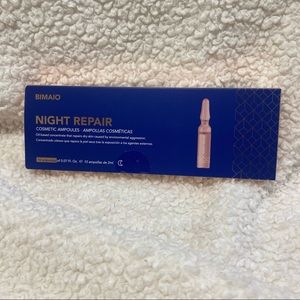 Night repair cosmetic ampoules